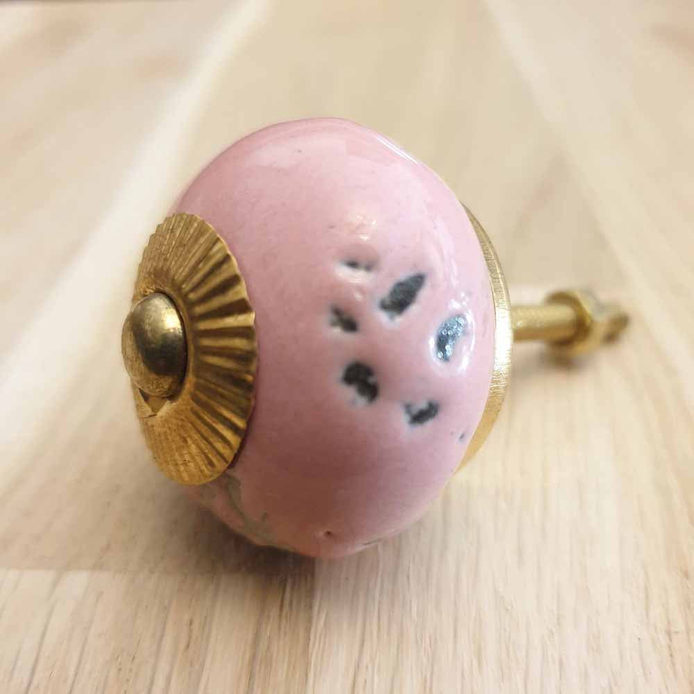 Pink Ceramic Door / Drawer Knob  Hooks Knobs 
