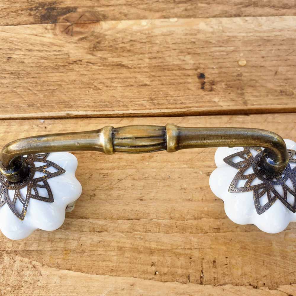 White Pumpkin Ceramic Knobs Cabinet Door Handle  Hooks Knobs 