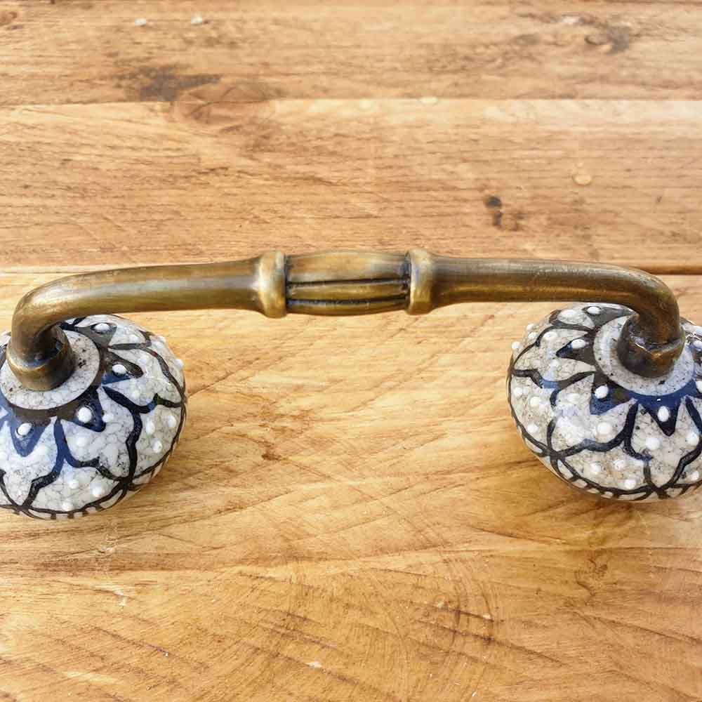 Grey Marble Ceramic Knobs Cabinet Door Handle  Hooks Knobs 