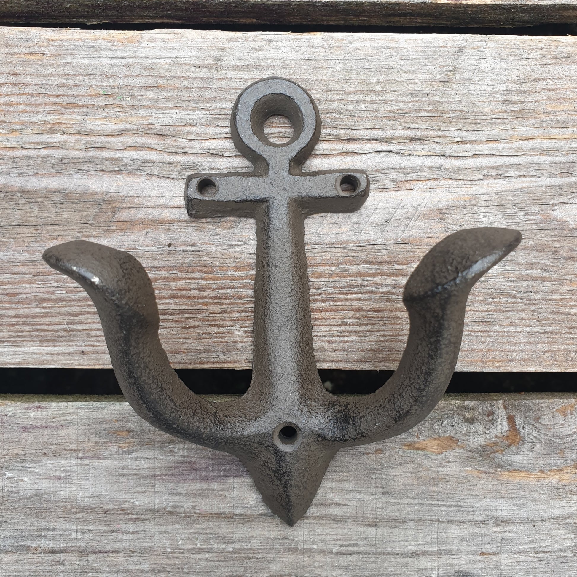 Cast Iron Anchor Hook - Small  Hooks Knobs 