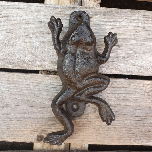 Cast Iron Door Knocker - Frog  Hooks Knobs 