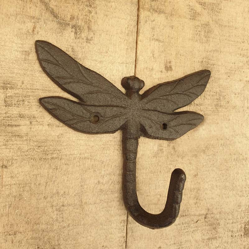 Cast Iron Dragonfly Single Hook  Hooks Knobs 
