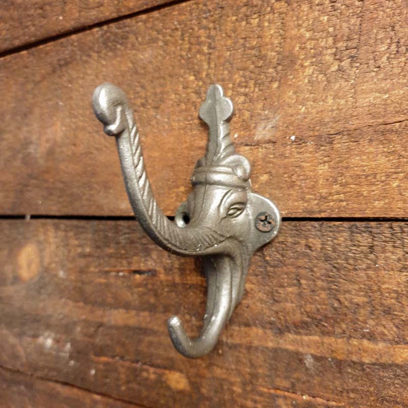 Elephant Single Wall Hook - Ganesha  Hooks Knobs 