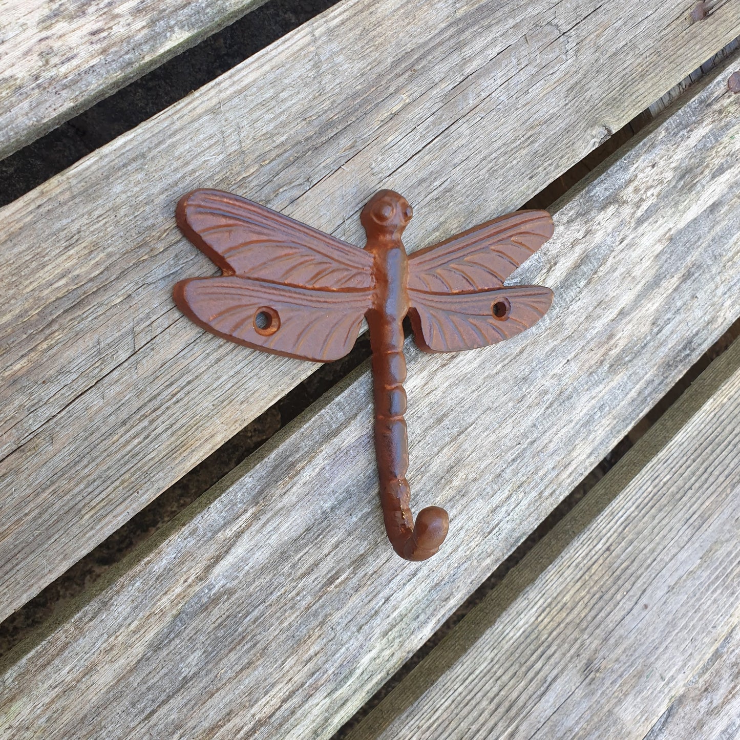 Brown Dragonfly Single Wall Hook | Hooks Knobs