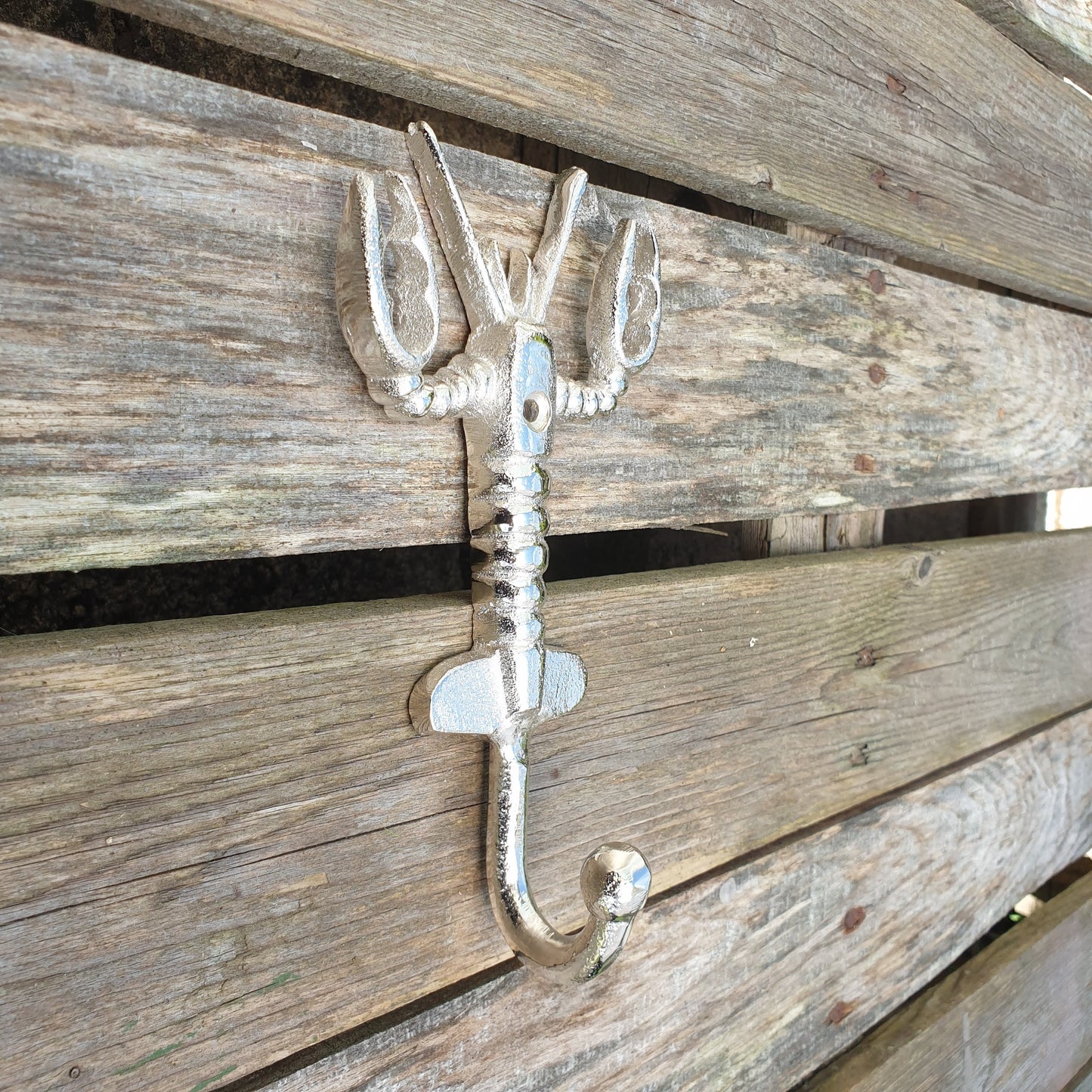 Lobster Single Hook - Chrome  Hooks Knobs 
