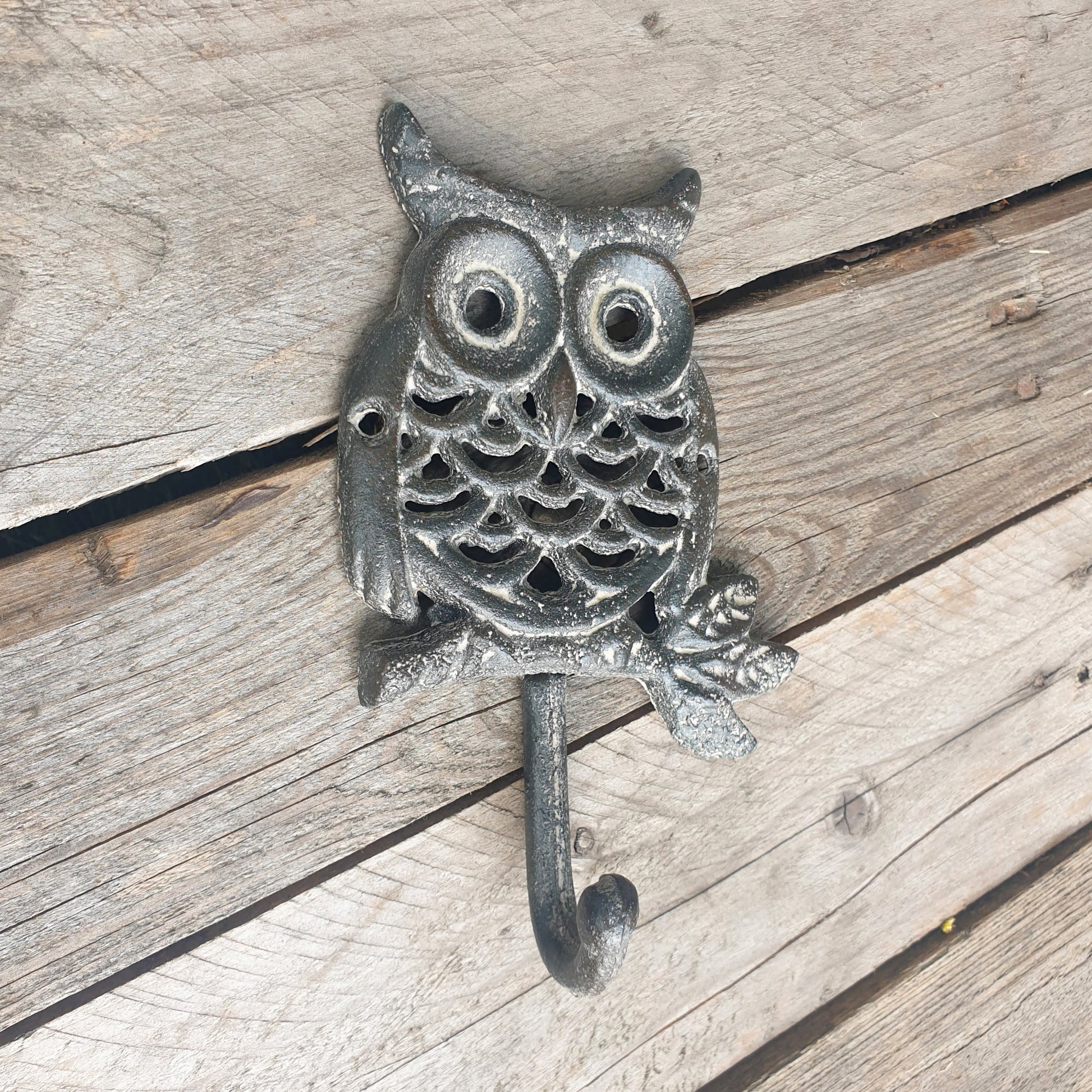Cast Iron Owl Wall Hook  Hooks Knobs 