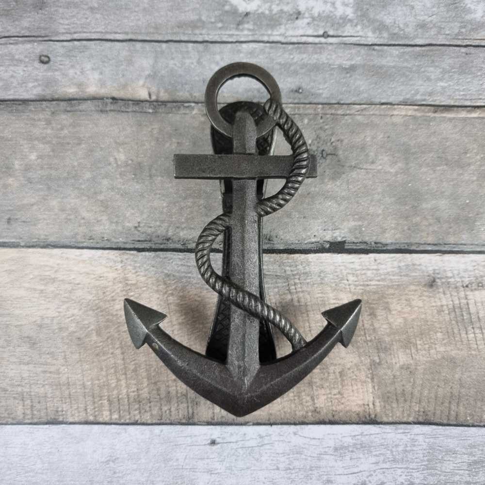 Cast Iron Door Knocker - Anchor Hooks Knobs
