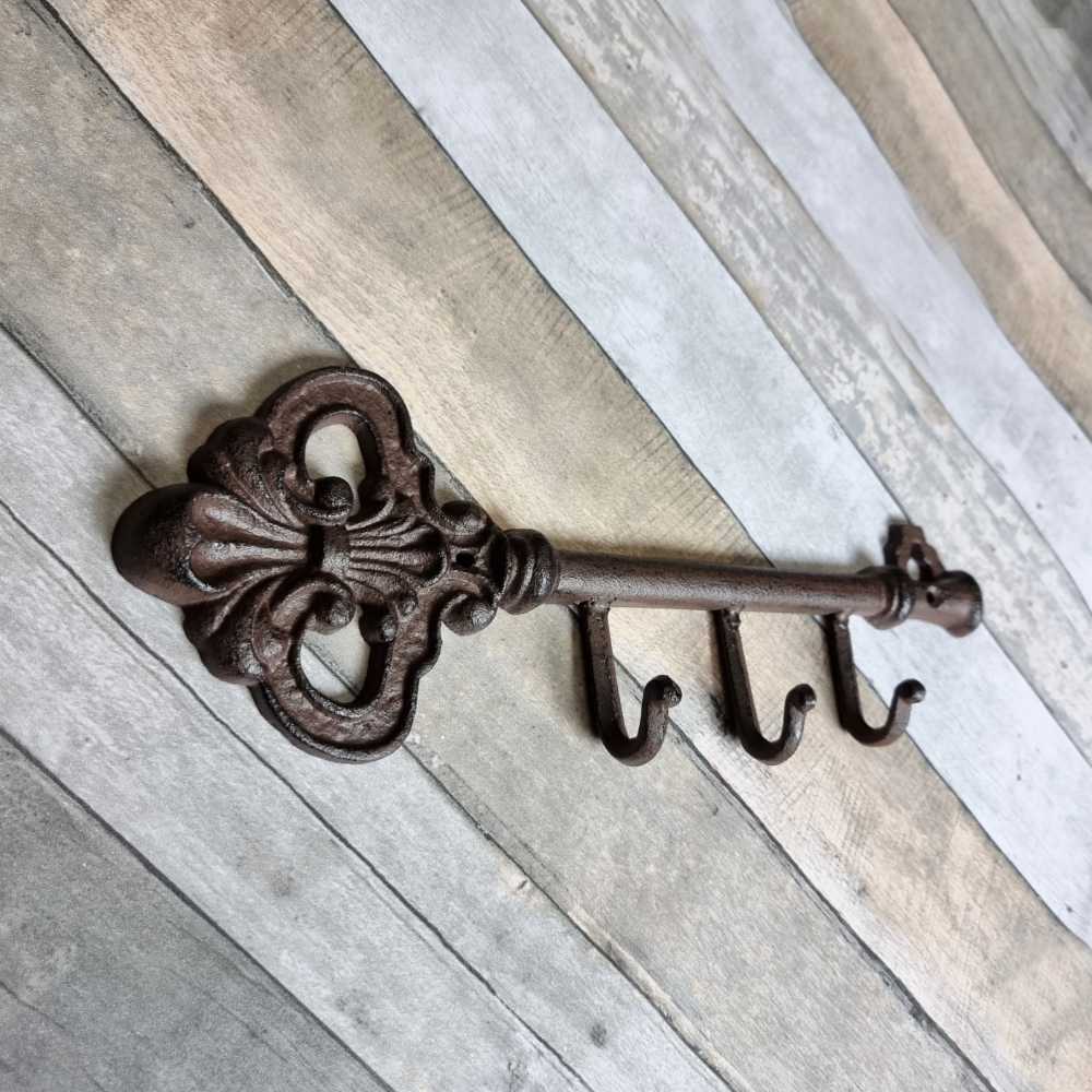 Cast Iron Key shaped Wall Hook Hooks Knobs