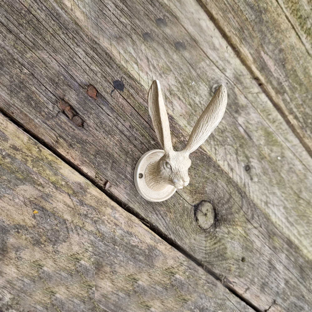 Hare Head Hook - Cream Hooks Knobs