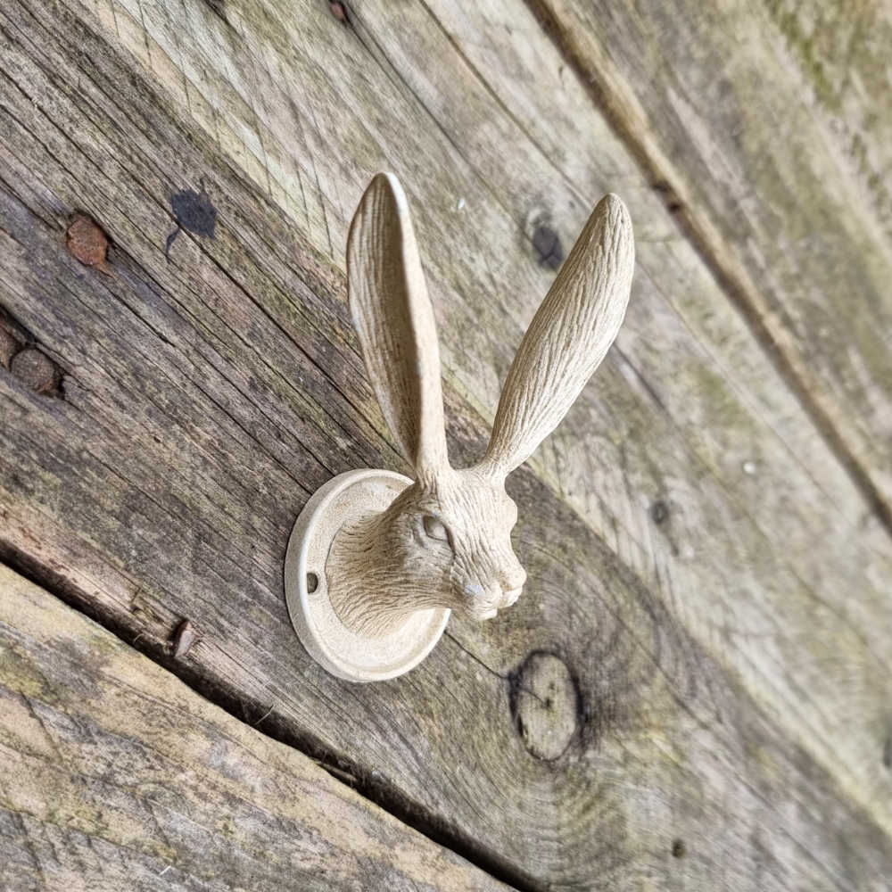 Hare Head Hook - Cream