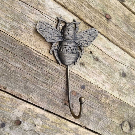 Bee Wall Hook - Bronze Hooks Knobs