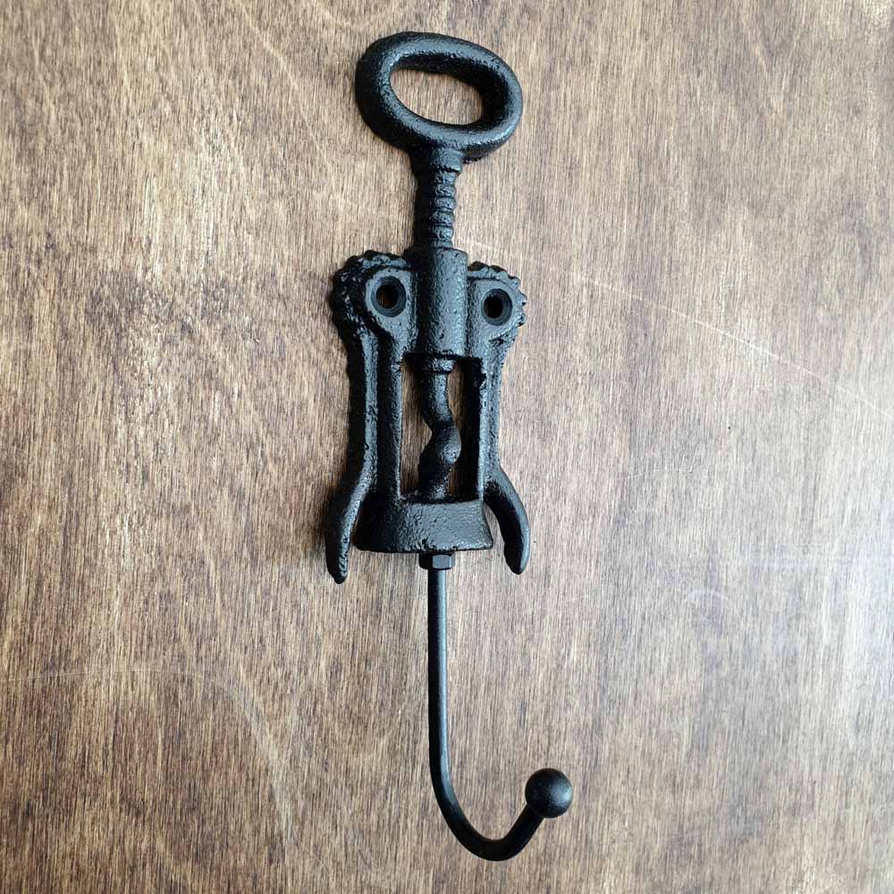 Cast Iron Corkscrew Hook  Hooks Knobs 